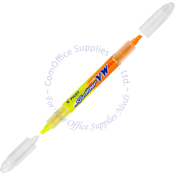 PILOT TWIN HEAD SPOTLITER SW-SLVW-BG-YO YELLOW/ORANGE