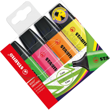 STABILO BOSS HIGHLIGHTER 70/4 4 COLOR
