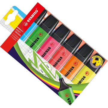 STABILO BOSS HIGHLIGHTER 70/6 6 COLOR