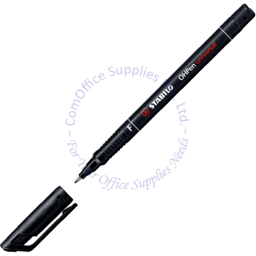 STABILO OHP PEN PERM. F 842/46 BLACK