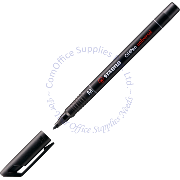 STABILO OHP PEN PERM. M 843/46 BLACK