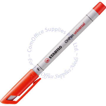 STABILO OHP PEN SOLUBLE F 852/40 RED