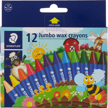 STAEDTLER JUMBO WAX CRAYON #2290-NC12 (12COLOR)