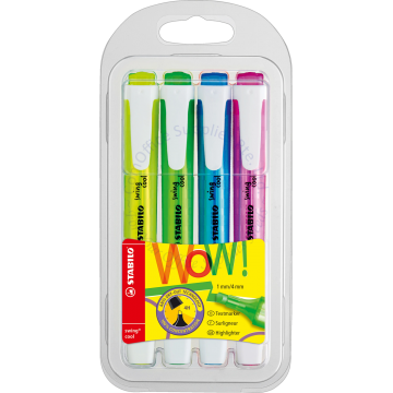 STABILO SWING HIGHLIGHTER 275/4 4 COLOR