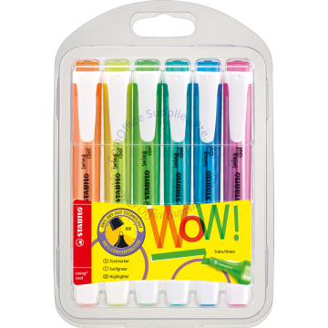 STABILO SWING HIGHLIGHTER 275/6 6 COLOR