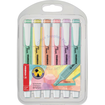 STABILO SWING PASTEL HIGHLIGHTER 275/6-08 6 COLOR