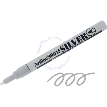 ARTLINE PERMANENT MARKER 990XF SILVER (BULLET POINT)