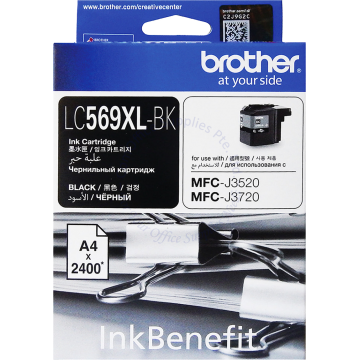 BROTHER INK CARTRIDGE LC-569XLBK BLACK