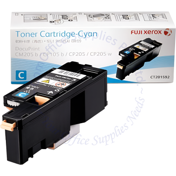 FUJI XEROX TONER CARTRIDGE CT201592 CYAN