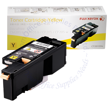 FUJI XEROX TONER CARTRIDGE CT201594 YELLOW