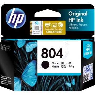 HP INK CARTRIDGE T6N10AA (804) BLACK
