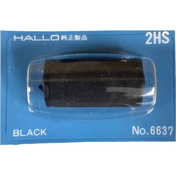 HALLO INK ROLLER 2HS/HG #6637 BLACK (5s)