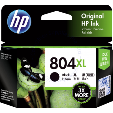 HP INK CARTRIDGE T6N12AA (804XL) BLACK