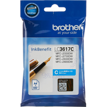 BROTHER INK CARTRIDGE LC-3617C CYAN
