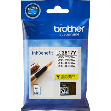 BROTHER INK CARTRIDGE LC-3617Y YELLOW