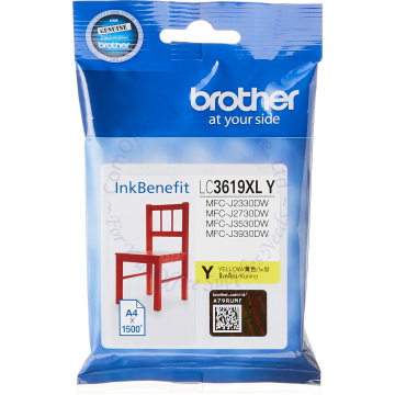 BROTHER INK CARTRIDGE LC-3619XLY YELLOW