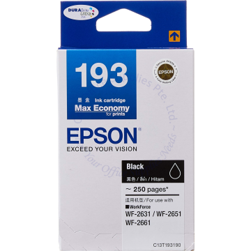 EPSON INK CARTRIDGE C13T193190 BLACK