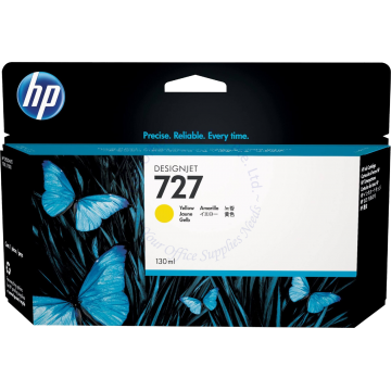 HP INK CARTRIDGE B3P21A (727) YELLOW (130ML)