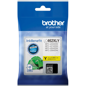 BROTHER INK CARTRIDGE LC-462XLY YELLOW
