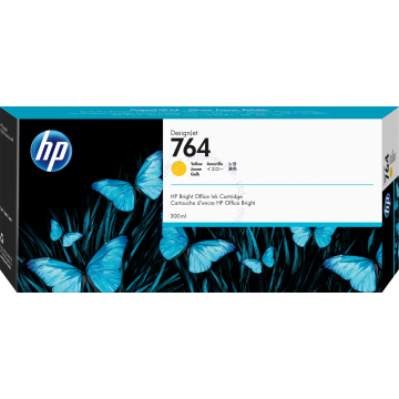 HP DESIGNJET INK CARTRIDGE C1Q15A (764) YELLOW (300ML)