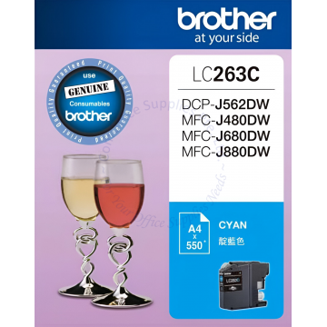 BROTHER INK CARTRIDGE LC-263C CYAN