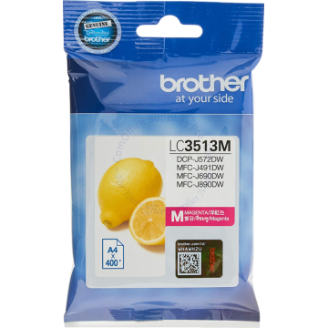 BROTHER INK CARTRIDGE LC-3513M MAGENTA