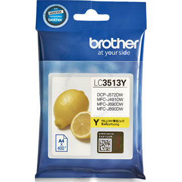BROTHER INK CARTRIDGE LC-3513Y YELLOW