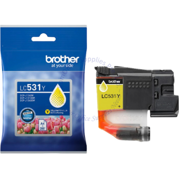 BROTHER INK CARTRIDGE LC-531Y YELLOW