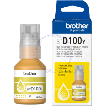 BROTHER INK BOTTLE BT-D100Y YELLOW