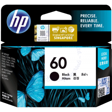 HP INK CARTRIDGE CC640WA (60) BLACK