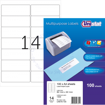 UNISTAT LABELS U4678 99.1x38.1MM (100s)