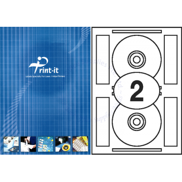 PRINT-IT LASER LABEL PI-CD/DVD1 118MM