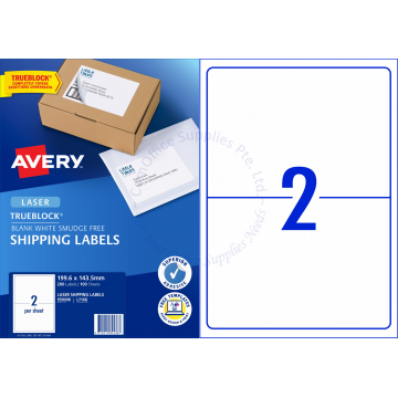 AVERY SHIPPING LABELS L7168-100 199.6x143.5MM