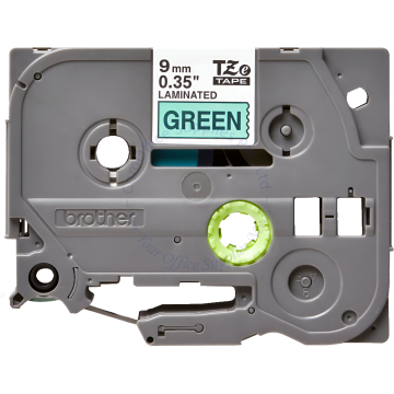 BROTHER TAPE 09MM TZE-721 BLACK/GREEN