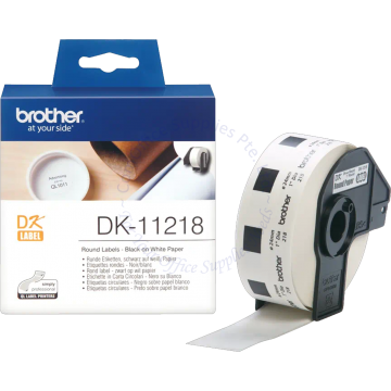 BROTHER ROUND LABEL ROLL DK-11218 24MM