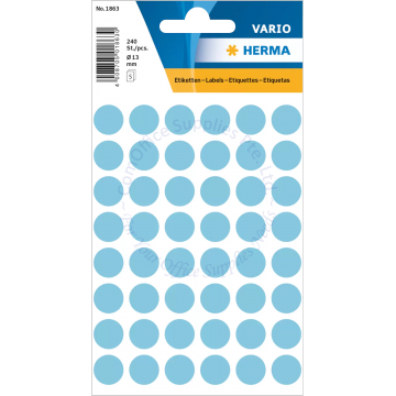 HERMA LABEL #1863 13MM BLUE