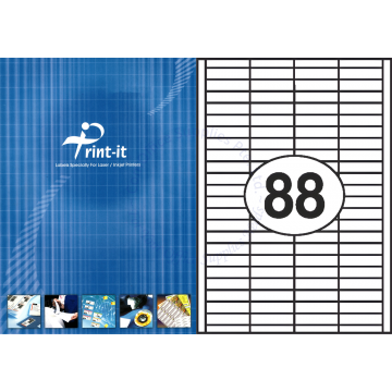 PRINT-IT LASER LABEL PI-88422 48x12.7MM