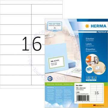 HERMA LABEL #4264 105x33.8MM