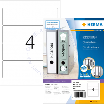HERMA LABEL #4284 192x61MM