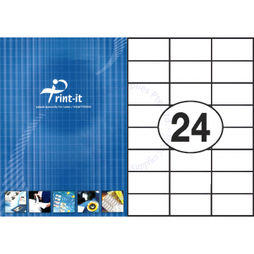 PRINT-IT LASER LABEL PI-2438-3 70x37MM