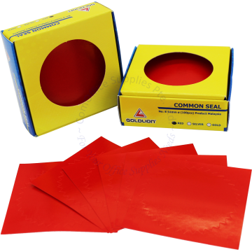 GOLDLION COMMON SEAL 51MM RED (100s)