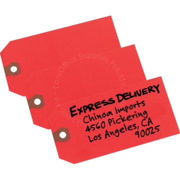 AVERY RED "G" SHIPPING TAGS #12345 4.75x2.38" (1,000s) - UNSTRUNG