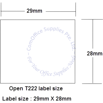 OPEN PRICE LABEL ROLL WF 29x28MM (800s) [10 ROLLS]