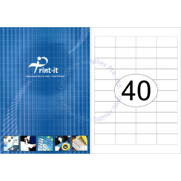PRINT-IT LASER LABEL PI-40410-1 48.5x25.4MM