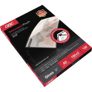 GBC LAMINATING POUCH A5 154x216MM 100MIC
