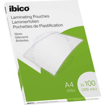 IBICO LAMINATING POUCH A4 216x303MM 100MIC