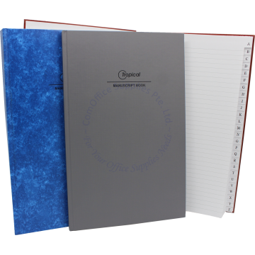 HARDCOVER INDEX BOOK F4 200PGS