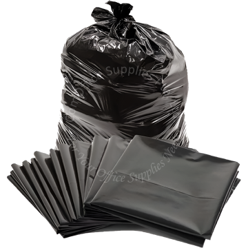 PLASTIC BAG BLACK 24x28"x0.022MM (S)