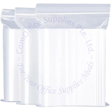 PLASTIC BAG ZIPLOCK 13x16" (100s) (RED LINE)