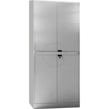 METAL FULL HEIGHT SWING DOOR CUPBOARD W/LOCKING BAR W915xD457xH1830MM